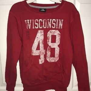 Adidas vintage WISCONSIN Boys Crewneck Sweatshirt